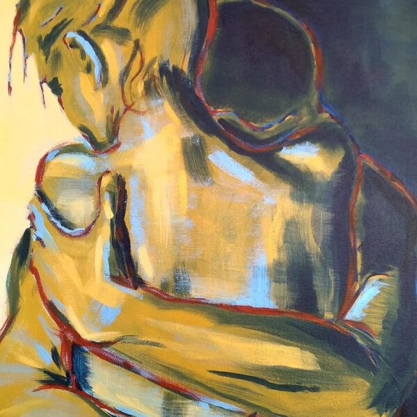 Abrazo desnudo 51x70cm