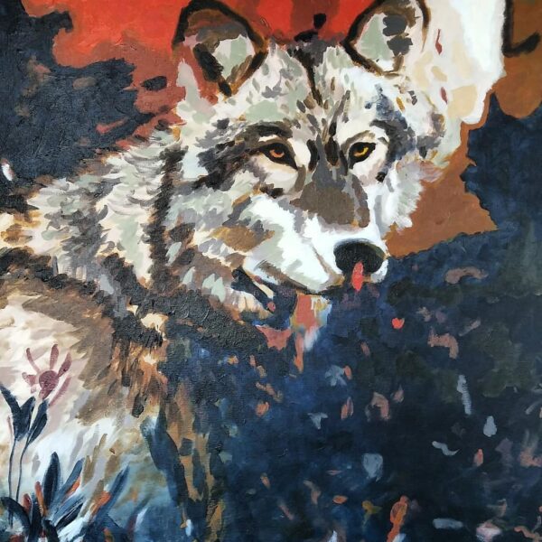 Lobo Explorador 100x70cm