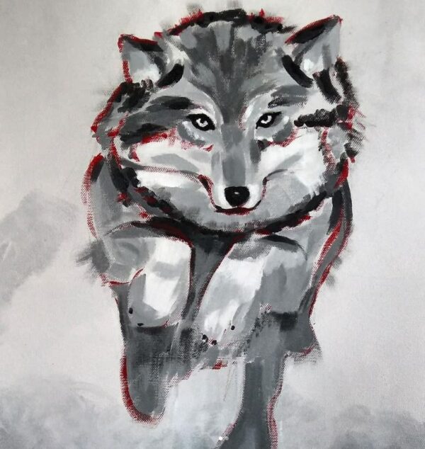 El lobo veloz 50x70cm